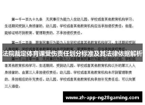 法院裁定体育课受伤责任划分标准及其法律依据解析